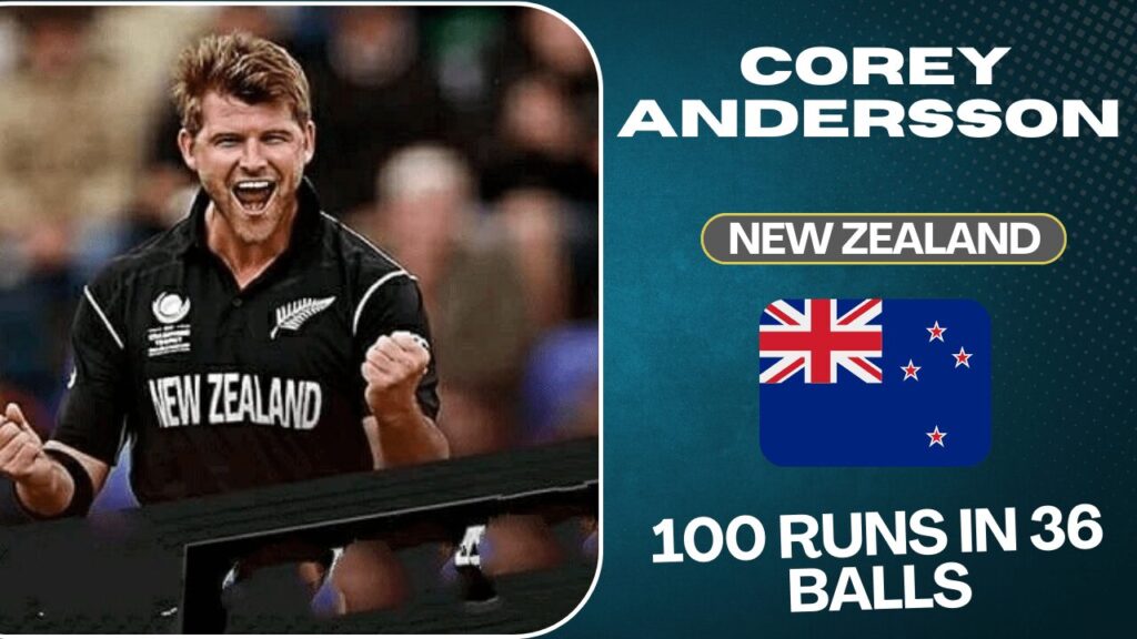 Corey Anderson Smashes Fastest Century in 36 Balls | New Zealand Corey Anderson after scoring one of the fastest centuries in 36 balls for New Zealand